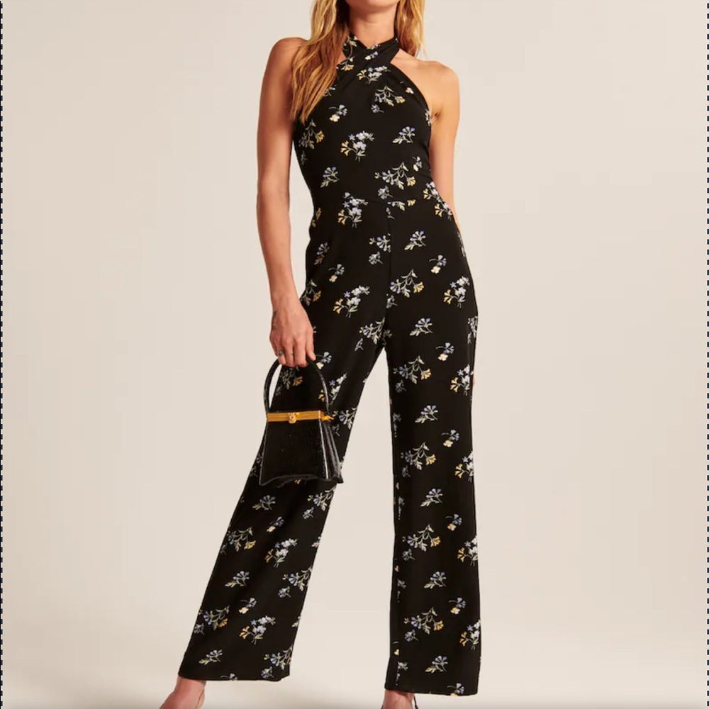 Abercrombie and Fitch. Twist-Front Halter Jumpsuit